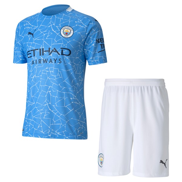 Camiseta Manchester City 1ª Niños 2020 2021 Azul